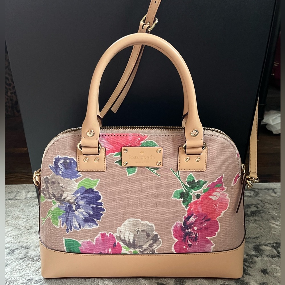 Kate Spade Small Rachelle Floral Print Handbag